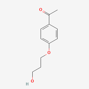 molecular formula C11H14O3 B8655791 1-(4-(3-Hydroxypropoxy)phenyl)ethanone 