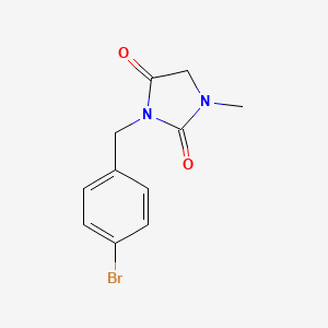 3-[(4-Bromophenyl)methyl]-1-methylimidazolidine-2,4-dione