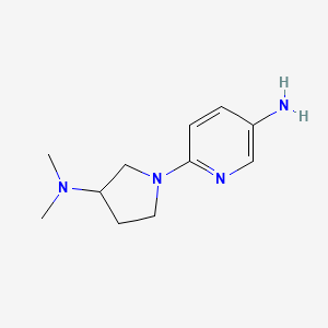 6-[3-(Dimethylamino)pyrrolidin-1-yl]pyridin-3-amine