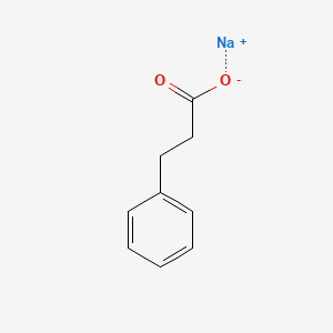 molecular formula C9H9NaO2 B8655833 Benzenepropanoic acid, sodium salt 