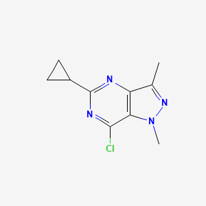 7-Chloro-5-cyclopropyl-1,3-dimethyl-pyrazolo[4,3-d]pyrimidine