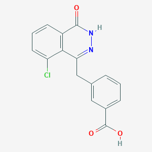 molecular formula C16H11ClN2O3 B8655866 3-((8-Chloro-4-oxo-3,4-dihydrophthalazin-1-YL)methyl)benzoic acid CAS No. 1174044-69-9