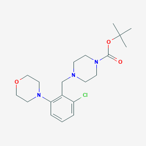 Tert-butyl 4-[[2-chloro-6-(morpholin-4-yl)phenyl]methyl]piperazine-1-carboxylate