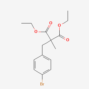 molecular formula C15H19BrO4 B8655926 Diethyl 2-(4-bromobenzyl)-2-methylmalonate 