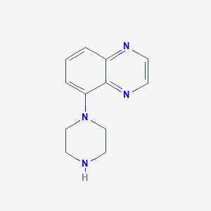 molecular formula C12H14N4 B8655984 5-(1-Piperazinyl)-quinoxaline 