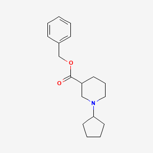 molecular formula C18H25NO2 B8655990 Benzyl 1-cyclopentylpiperidine-3-carboxylate 