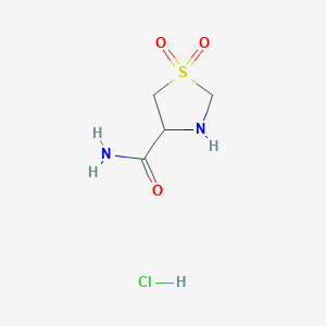 1,1-Dioxo-1,3-thiazolidine-4-carboxamide hydrochloride