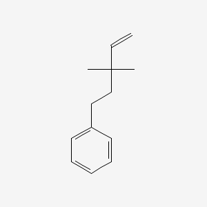 molecular formula C13H18 B8656053 Benzene, (3,3-dimethyl-4-pentenyl)- CAS No. 61142-18-5
