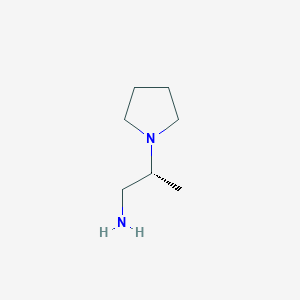 molecular formula C7H16N2 B8656094 (R)-2-pyrrolidin-1-yl-propylamine 