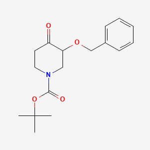 molecular formula C17H23NO4 B8656200 tert-Butyl 3-(benzyloxy)-4-oxopiperidine-1-carboxylate 
