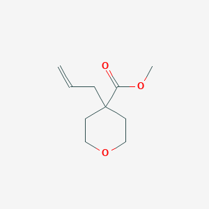 molecular formula C10H16O3 B8656258 4-Allyl-tetrahydro-pyran-4-carboxylic acid methyl ester 