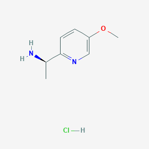 (1R)-1-(5-methoxypyridin-2-yl)ethanaminium chloride