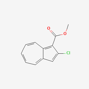 molecular formula C12H9ClO2 B8656267 Methyl 2-chloroazulene-1-carboxylate CAS No. 54798-16-2