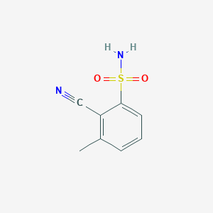 molecular formula C8H8N2O2S B8656296 2-Cyano-3-methyl-benzenesulfonamide 