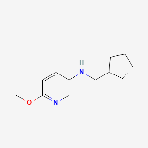 molecular formula C12H18N2O B8656313 N-(Cyclopentylmethyl)-6-methoxypyridin-3-amine CAS No. 849731-46-0