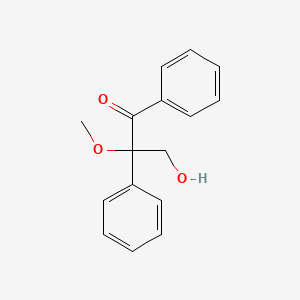 B8656322 3-Hydroxy-2-methoxy-1,2-diphenylpropan-1-one CAS No. 29598-63-8