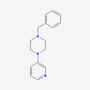 molecular formula C16H19N3 B8656337 1-Benzyl-4-pyridin-3-yl-piperazin 