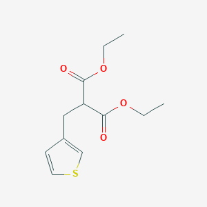 molecular formula C12H16O4S B8656374 Diethyl [(thiophen-3-yl)methyl]propanedioate CAS No. 26415-25-8