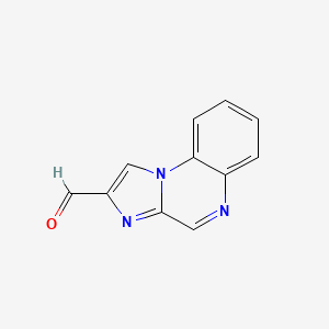 molecular formula C11H7N3O B8656381 Imidazo[1,2-a]quinoxaline-2-carboxaldehyde 