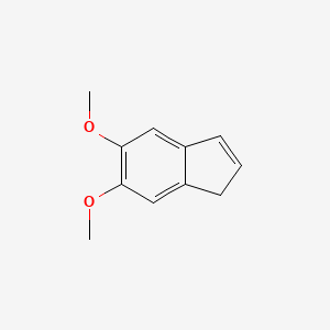 molecular formula C11H12O2 B8656391 5,6-Dimethoxy-1H-indene 