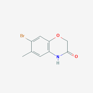 molecular formula C9H8BrNO2 B8656441 7-Bromo-6-methyl-2h-1,4-benzoxazin-3(4h)-one 
