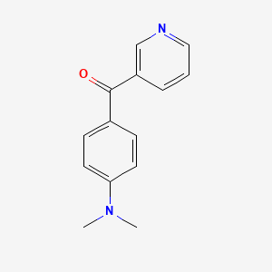 molecular formula C14H14N2O B8656457 (4-(Dimethylamino)phenyl)(pyridin-3-yl)methanone 
