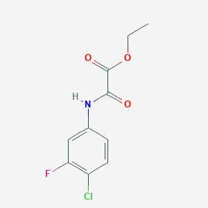 Ethyl 2-(4-chloro-3-fluorophenylamino)-2-oxoacetate