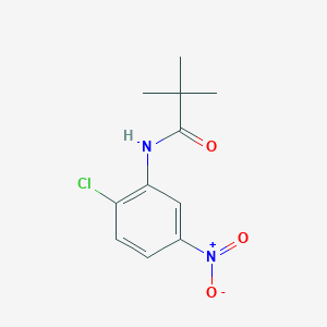 molecular formula C11H13ClN2O3 B8656497 N-(2-chloro-5-nitrophenyl)pivalamide 