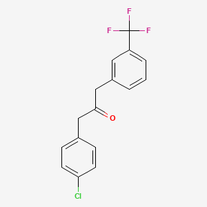 1-(4-Chlorophenyl)-3-[3-(trifluoromethyl)phenyl]propan-2-one