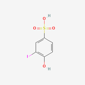 molecular formula C6H5IO4S B8656665 4-Hydroxy-3-iodobenzenesulfonic acid 