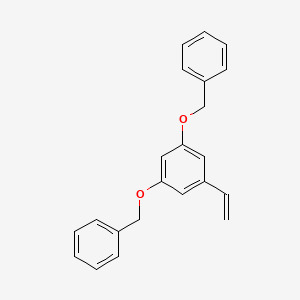 molecular formula C22H20O2 B8656677 3,5-Dibenzyloxystyrene CAS No. 185254-53-9