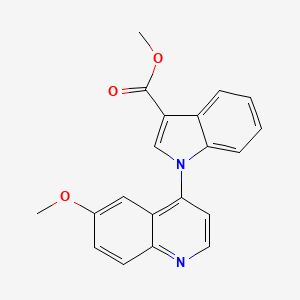 B8656695 Methyl 1-(6-methoxyquinolin-4-yl)-1H-indole-3-carboxylate CAS No. 649539-13-9