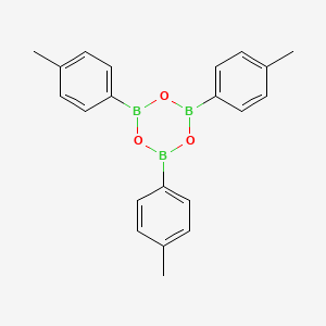 molecular formula C21H21B3O3 B8656858 Boroxin, tris(4-methylphenyl)- 