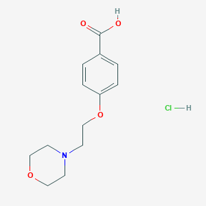 molecular formula C13H18ClNO4 B8656863 4-(2-Morpholin-4-ylethoxy)benzoic acid;hydrochloride CAS No. 84449-78-5