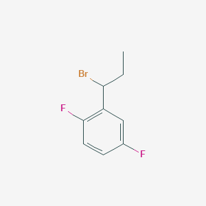 molecular formula C9H9BrF2 B8656891 Rac-2-(1-bromo-propyl)-1,4-difluoro-benzene 