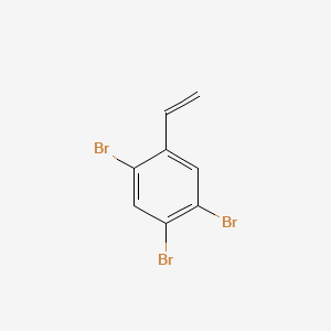 molecular formula C8H5Br3 B8656901 Benzene, 1,2,4-tribromo-5-ethenyl- CAS No. 24162-65-0