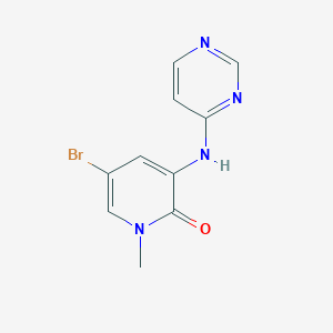 molecular formula C10H9BrN4O B8656910 5-bromo-1-methyl-3-(pyrimidin-4-ylamino)pyridin-2(1H)-one CAS No. 1346672-61-4