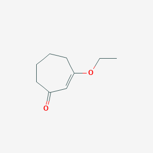 molecular formula C9H14O2 B8656942 3-Ethoxycyclohept-2-en-1-one CAS No. 86616-78-6
