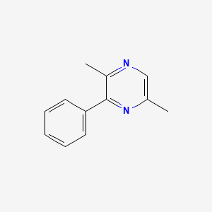 molecular formula C12H12N2 B8656944 2,5-Dimethyl-3-phenylpyrazine CAS No. 106860-97-3
