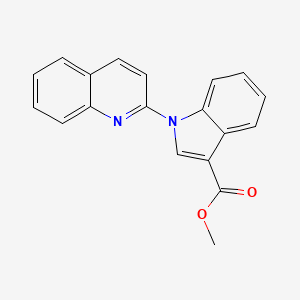 molecular formula C19H14N2O2 B8656985 Methyl 1-(quinolin-2-yl)-1H-indole-3-carboxylate CAS No. 649550-69-6