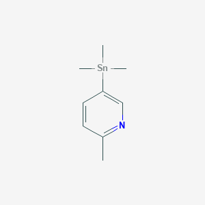 molecular formula C9H15NSn B8657013 Pyridine, 2-methyl-5-(trimethylstannyl)- CAS No. 175883-59-7