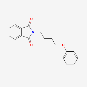 molecular formula C18H17NO3 B8657057 2-(4-Phenoxybutyl)-1H-isoindole-1,3(2H)-dione CAS No. 124721-39-7