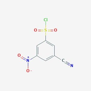 3-Cyano-5-nitrobenzene-1-sulfonyl chloride