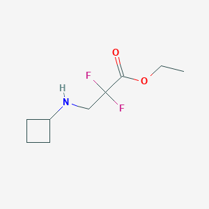 3-Cyclobutylamino-2,2-difluoropropionic acid ethyl ester