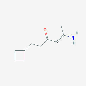 5-Amino-1-cyclobutylhex-4-en-3-one