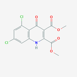 Dimethyl 5,7-dichloro-4-oxo-1,4-dihydroquinoline-2,3-dicarboxylate