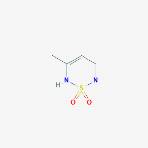 molecular formula C4H6N2O2S B8657148 3-Methyl-1lambda~6~,2,6-thiadiazine-1,1(2H)-dione CAS No. 79991-29-0