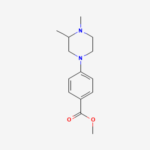 molecular formula C14H20N2O2 B8657156 Methyl 4-(3,4-dimethylpiperazin-1-yl)benzoate 