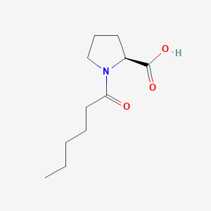 L-Proline, 1-(1-oxohexyl)-