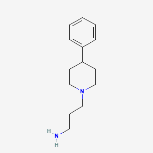 molecular formula C14H22N2 B8657217 4-Phenyl-1-piperidinepropanamine 